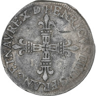 France, Henri IV, 1/4 Ecu De Béarn, 1600, Pau, Argent, TTB+, Gadoury:603 - 1589-1610 Henry IV The Great