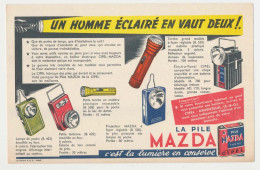 Buvard 20.8 X 13.4 La Pile MAZDA éclairage Portatif Les Différents Boitiers Lampe De Poche  Petite Lanterne  Torche* - Elektrizität & Gas