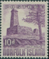 Norfolk Island 1953 SG17 10d Violet Salt House MLH - Ile Norfolk