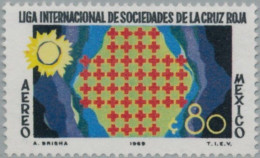 MEXICO 1969 50 ANIVERSARIO DE LA LIGA INTERNACIONAL DE LAS SOCIEDADES DE LA CRUZ ROJA     ** - Mexico