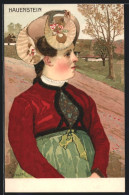 Künstler-AK Sign. Bühler: Havenstein, Dame In Schwarzwälder Tracht  - Costumes