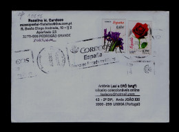 Sp10616 PORTUGAL SPAIN Flowers Flora Fleurs Roses (Cover Passed By Censor RAYOS XA-Spanish Autority) 2012 Dec.VERY RARE - Otros & Sin Clasificación