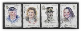 Norvège 2022 N°2010/2013 Oblitérés Rois Et Reines - Used Stamps