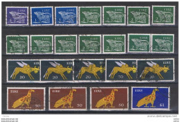 IRELAND:  1974/75  ORDINARY  SERIES  -  LOT  23  USED  REP.  STAMPS  -  YV/TELL. 259//323 - Gebruikt