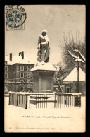 05 - GAP - STATUE DU BARON DE LADOUCETTE SOUS LA NEIGE - Gap