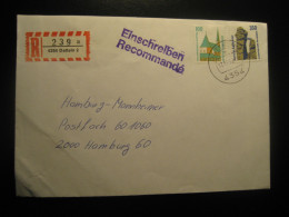 DATTELN 1992 To Hamburg Registered Cancel Cover GERMANY - Briefe U. Dokumente