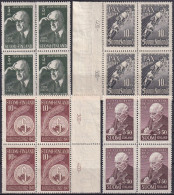 FINNLAND 1947 Mi-Nr. 295, 319, 338, 340 ** MNH Viererblocks - Unused Stamps