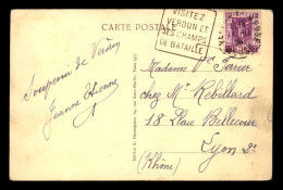 OBLITERATION MECANIQUE - VERDUN - VISITEZ VERDUN ET SES CHAMPS DE BATAILLE - VOYAGE LE 11.11.1936 - Mechanical Postmarks (Other)