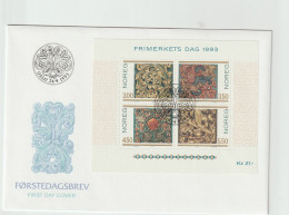 Norway FDC 1993 Stamp Day Souvenir Sheet. Postal Weight 0,040 Kg. Please Read Sales Conditions Under Image Of Lot (009-8 - FDC