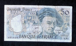 Billet, France, 1983, Cinquante, 50 Francs, Quentin De La Tour, 2 Scans - 50 F 1976-1992 ''quentin De La Tour''