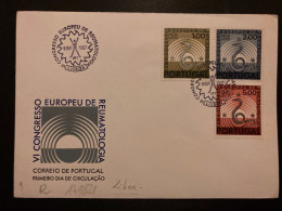 LETTRE PORTUGAL TP VI CONGRESSO EUROPEU DE REUMATOLOGIA 1S + 2S + 5S OBL.8 AOUT 1967 FUNCHAL - Covers & Documents