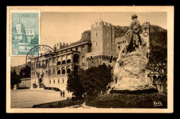 MONACO - CARTE MAXIMUM LE PALAIS DU PRINCE AVEC TIMBRE 50 CENT N°174 - Maximum Cards