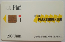 Le Piaf 200 Units Chip Card - Dienst Parkeerbeher ( 500 Mintage ) - Tarjetas De Estacionamiento (PIAF)