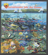 Nations Unies Vienne 271/282 Ob 1er Jour En Feuille TB Océan , Faune Marine Poisson - Used Stamps