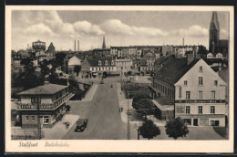 AK Stassfurt, Teilansicht Mit Bodebrücke  - Stassfurt