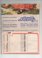 Attichies (59 Pont à Marcq) Calendrier   SOCOM  Cuirs Et Peaux  (CAL7240) - Formato Grande : 1981-90