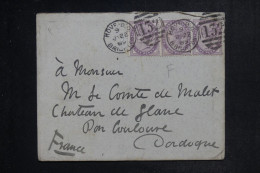 ROYAUME UNI - Enveloppe Du Princess Club De Brighton Pour Un Comte En France En 1889 - L 153172 - Cartas & Documentos