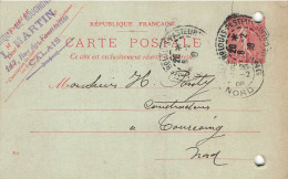 E679 Entier Postal Carte Lettre Fabrique De Bouchons Calais - Precursor Cards