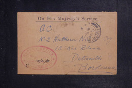 ROYAUME UNI - Enveloppe En Fm Pour La France En 1918 - L 153182 - Briefe U. Dokumente