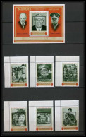 Manama - 3080/ N° 369/374 A + Bloc 92 A Roosevelt Overprint In Black Surchargé Charles De Gaulle ** MNH 1970 - De Gaulle (General)