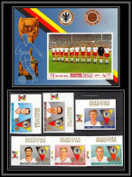 Manama - 3494b N°141/146 B BF 84 B Beckenbauer Muller 1969 German Football Soccer Players ** MNH Non Dentelé Imperf - Autres & Non Classés