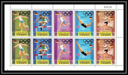 Yemen Royaume (kingdom) - 4022a 757/761 A Jeux Olympiques Olympic Games MUNICH 1972 ** MNH Diving Discus Hurdling Race - Sommer 1972: München