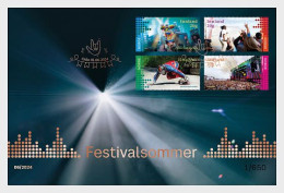 NORWAY 2024 EVENTS Culture SUMMER FESTIVALS - Fine Set FDC (Golden) - Unused Stamps
