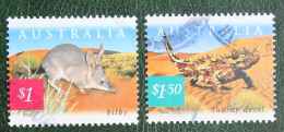 Fauna And Flora-desert Area 2002 (Mi 2139-2140) Used Gebruikt Oblitere Australia Australien Australie - Oblitérés