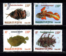 Wallis Et Futuna - 2002  - Poissons Rares - N° 583 à 586  - Oblit - Used - Used Stamps