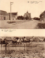 2 Prentbriefkaarten De Klijte  - Panorama + De Plaats - Heuvelland