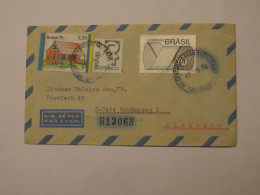 BRAZIL AIRMAIL REGISTERED COVER TO GERMANY 1975 - Autres & Non Classés