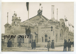 Carte Photo (12x17cm) - Paris Exposition 1900 - Palais De La Navigation - Animation - Expositions