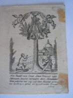Devotieprentje Image Pieuse Montaigu Scherpenheuvel Het Beeld Van Onze Lieve Vrouwe Gravure M. Vinck (559) - Images Religieuses