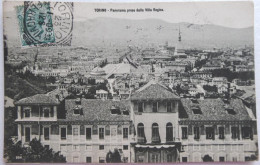 TORINO - Panorama Presodalla Villa Regina - CPA 1909 - Tarjetas Panorámicas