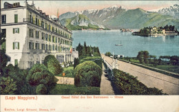1907-Lago Maggiore Grand Hotel Des Iles Borromees, Viaggiata Diretta In Belgio - Sonstige & Ohne Zuordnung