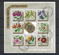 Burundi 1967 Flowers S/S 1 Y.T. BF 17 (0) - Used Stamps