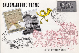 1959-Salsomaggiore Terme Esposizione Filatelica Di Posta Aerea "EFIST" - Manifestaciones