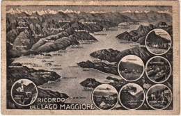 1941-Ricordo Del Lago Maggiore Con 6 Vedutine, Non Spedita - Verbania