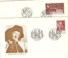 1961/84-Norvegia Tre Serie Quattro Valori Su Tre Fdc Illustrate - FDC