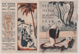 1946-calendarietto Missionario "Servi Di Maria" - Kleinformat : 1941-60