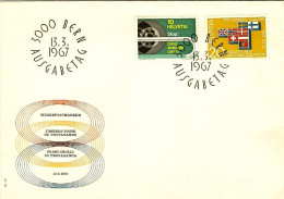 1967-Svizzera S.2v."Aiuto Ai Ciechi-EFTA"su Fdc Illustrata - FDC