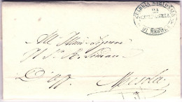 1860-piego Con Testo Bollo Della Guardia Nazionale Di Mesola (Ferrara) 2 Compagn - Non Classés