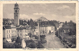 1925-"Pallanza Verbania-piazza Garibaldi"affrancata Svizzera 20c.Guglielmo Tell, - Verbania