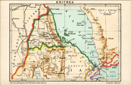 1929-Eritrea Cartolina A Cura Del Servizio Cartografico Del Ministero Delle Colo - Eritrea