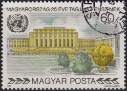 1980 Ungarn ⵙ Mi:HU 3462A, Sn:HU 2670, Yt:HU 2746, Sg:HU 3351, Palace Of Nations, Geneva - Usati