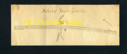 HEUTREGIVILLE (MARNE) - BAHNHOF - PLAN DE LA GARE ALLEMAND - GUERRE 14/18 - Europa