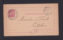 1892 - 20 R. Ganzsache Ab Funchal Nach Zutphen - Funchal