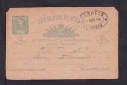 1896 - 10 R. Ganzsache Ab DE OEIRAS  - Covers & Documents