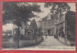 Carte Postale 89. Villeneuve-l'Archevêque  Château De La Mothe  Très Beau Plan - Villeneuve-l'Archevêque