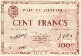 E747 Ville De Saint Omer Cent Francs - Bonos